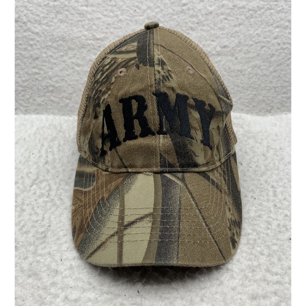 Eagle Crest Army Camo Snapback Hat Mens OSFM Mesh Dad Cap Hunting Outdoors - Picture 1 of 7